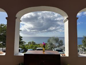 View from the porch at Feather Leaf Inn in St Croix
