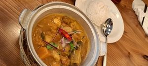 Tofu coconut curry at Non Viet Vegan in Glasgow