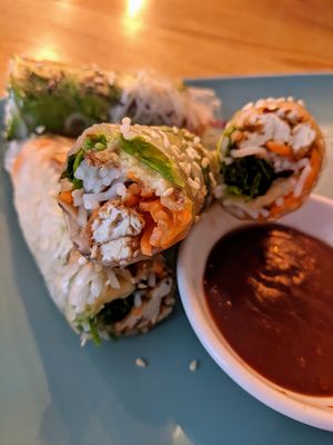 Summer rolls at Non Viet Vegan in Glasgow