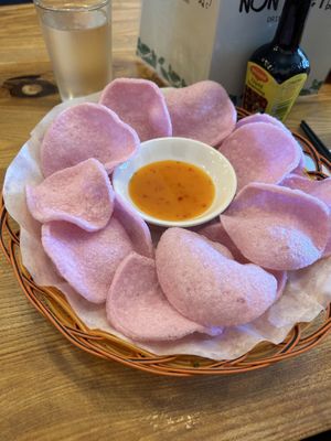 crackers  at Non Viet Vegan in Glasgow