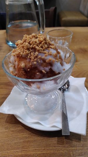 Fried ice-cream at Non Viet Vegan in Glasgow