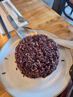 Violet rice at Non Viet Vegan in Glasgow