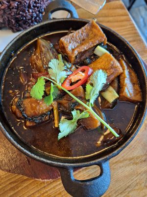 Caramelised tofu and green banana at Non Viet Vegan in Glasgow