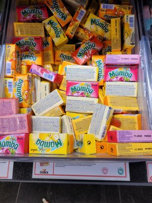 Vegan pick-and-mix sweets at Hemmakväll in Uppsala