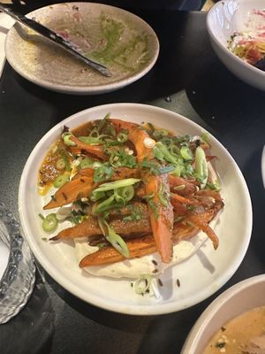 Carrots and whipped feta  at Root in Wells