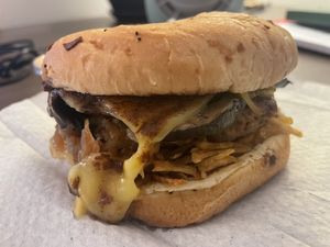 steakhouse burger  at PLNT Burger - Bryant Park in New York City