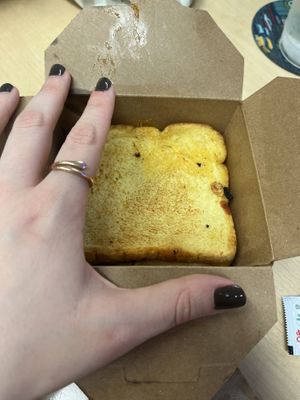 Patty melt, hand for scale   at PLNT Burger - Bryant Park in New York City