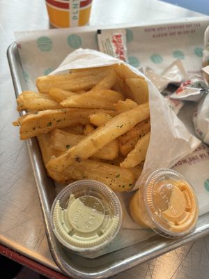 herb fries   at PLNT Burger - Bryant Park in New York City