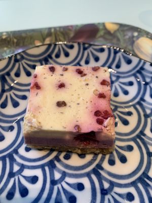 Passion raspberry cake  at Le Botaniste - Bryant Park in New York City