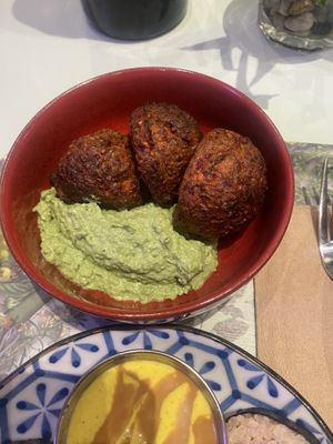 Veggie balls  at Le Botaniste - Bryant Park in New York City