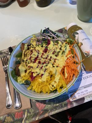 Botanical salad with extra tofu   at Le Botaniste - Bryant Park in New York City