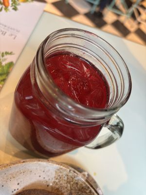 Tutti frutti (very beetrooty, yum)  at Le Botaniste - Bryant Park in New York City