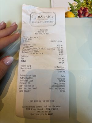   at Le Botaniste - Bryant Park in New York City