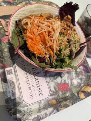 Asian noodle saladd  at Le Botaniste - Bryant Park in New York City