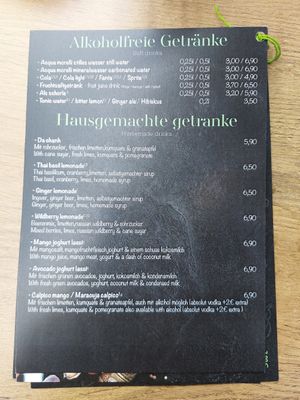 Drinks at Vegana Vietnamese Restaurant in Mannheim