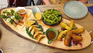 Starter plate for 3 at Vegana Vietnamese Restaurant in Mannheim