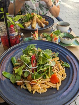Udon Nudeln at Vegana Vietnamese Restaurant in Mannheim