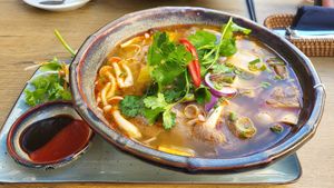 Bun Bo Hue at Vegana Vietnamese Restaurant in Mannheim