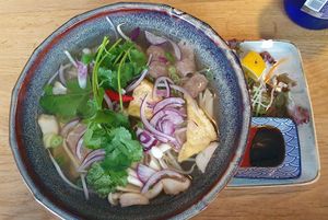 Pho at Vegana Vietnamese Restaurant in Mannheim