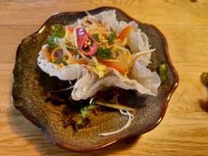 Beef salad at Vegana Vietnamese Restaurant in Mannheim