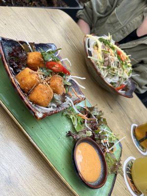 Tempura Tofu auf frittiertem Zittonengras (Nr.16)  at Vegana Vietnamese Restaurant in Mannheim