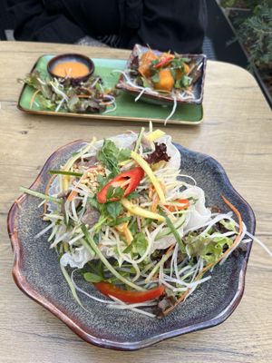 Vietnamesischer Seitan-Salat, Rindfleischart (Nr.3)  at Vegana Vietnamese Restaurant in Mannheim