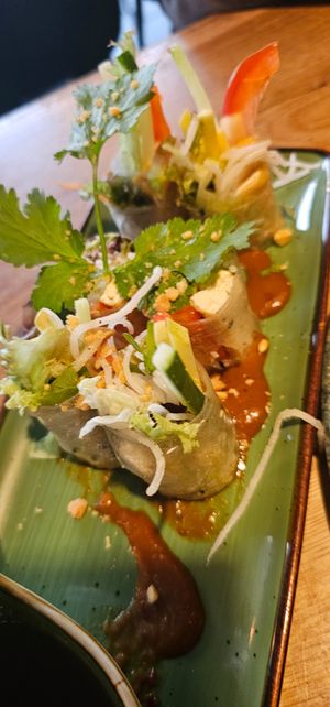 spring rolls with Tofu at Vegana Vietnamese Restaurant in Mannheim