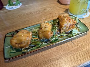 Auster Pilze frittiert  at Vegana Vietnamese Restaurant in Mannheim