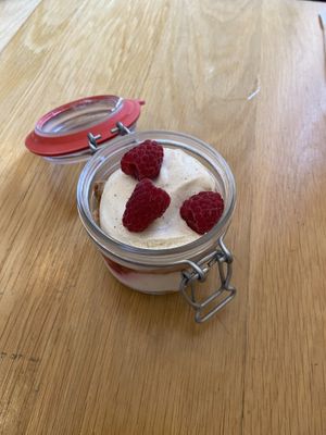 Rhubarb/raspberry tiramisù   at Terter in Brussels