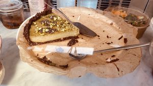 Tarte à 6€ la petite part.  at Terter in Brussels
