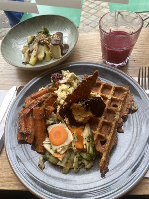 Savory waffle  at Terter in Brussels