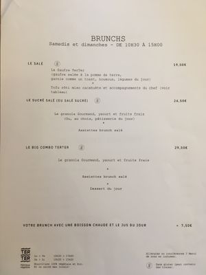   at Terter in Brussels