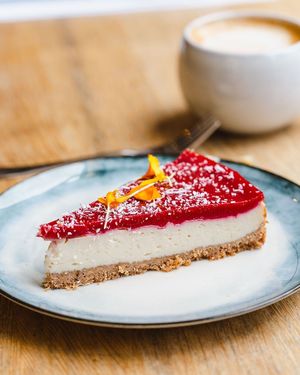 Rich and creamy cheesecake at Terter in Brussels