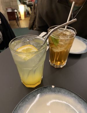 Lemonade, iced teaa  at Terter in Brussels