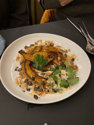 Pumpkin curry  at Terter in Brussels