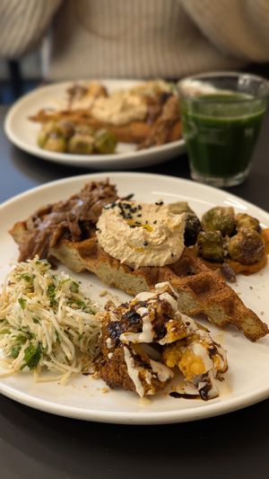 Potato waffle at Terter in Brussels