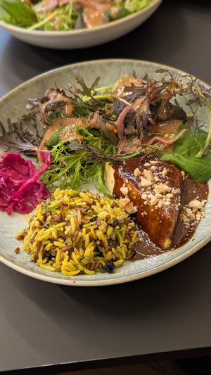 Tofu + peanut sauce at Terter in Brussels