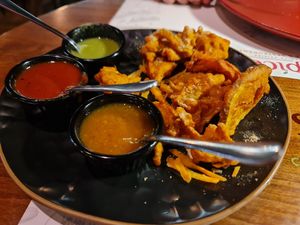 Fried vegetables at Spice Cafe & Restaurant in Belgrade