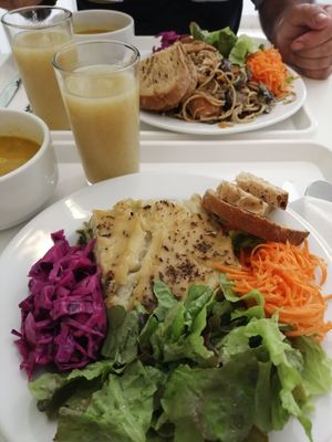 Lasanha e massa com vegetais vegan at Green Side in Coimbra