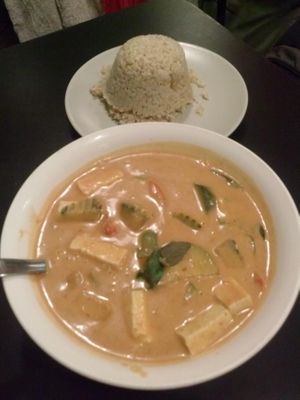 pumpkin curry at The Vegan Joint - Hollywood in Los Angeles