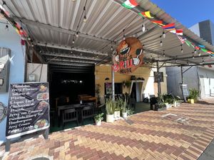 The restaurant    at Fer's Grill House in Puerto Baquerizo Moreno