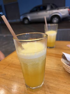 Maracuja juice 🥤   at Fer's Grill House in Puerto Baquerizo Moreno