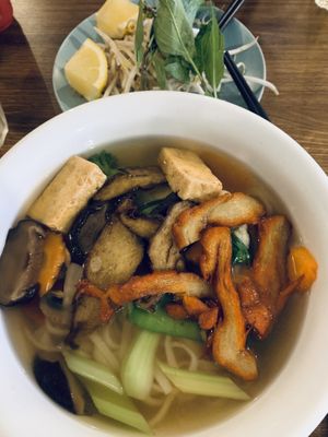 Vegan pho  at Vietfood Springwood in Springwood
