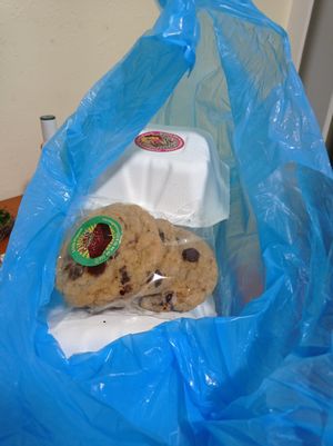 Chocolate chips cookies at Rebel's Diner in Cuernavaca