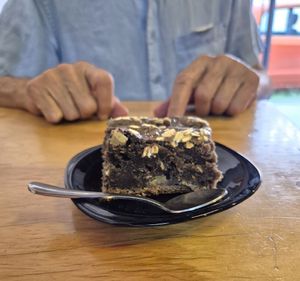 Banana/chocolate pie at Rebel's Diner in Cuernavaca