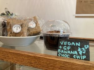 Vegan bakery options  at Six Shooter Coffee in Cleveland