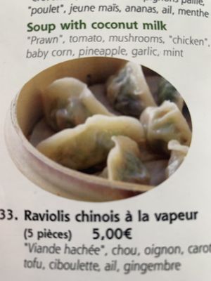 Dumplings   at Vegebowl in Paris