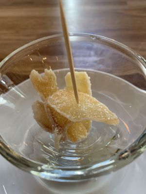 Candied Ginger dessert   at Vegebowl in Paris
