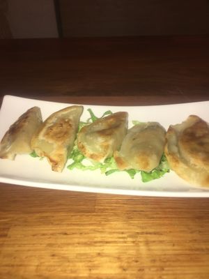 Fried dumplings  at Vegebowl in Paris