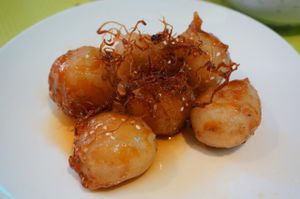 Caramelized fried banana. at Vegebowl in Paris